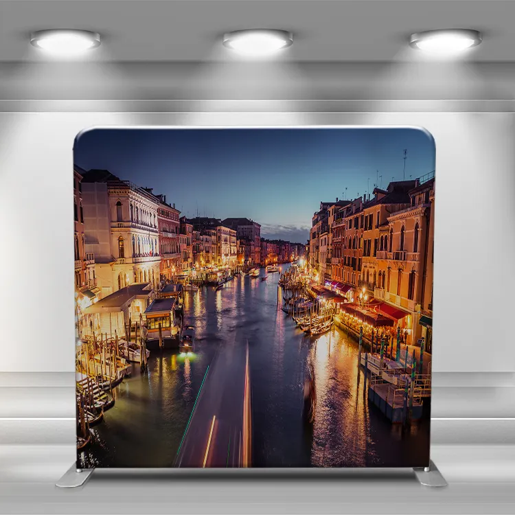 Easy Disassembly Manual Assembly Decorative Background Wall Natural Scenery Photo sublimation printing tension backdrop