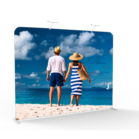 Customized photoshoot background backdrop with pillow case tension fabric display stand