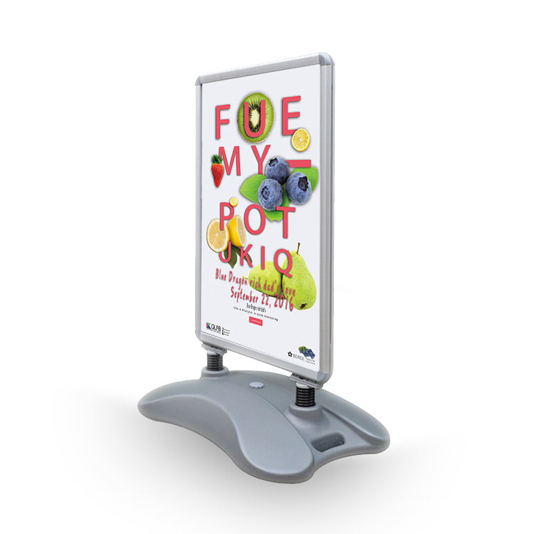 Wind-resistant outdoor A1 board holder display advertising spring stand