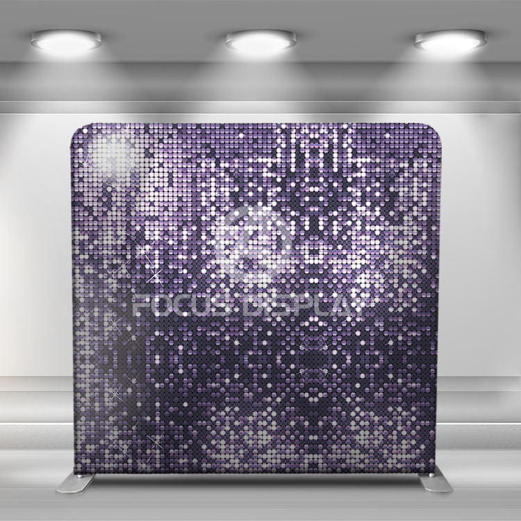 10 ft Portable aluminum tube frame tension fabric display Golden Age photo booth stand