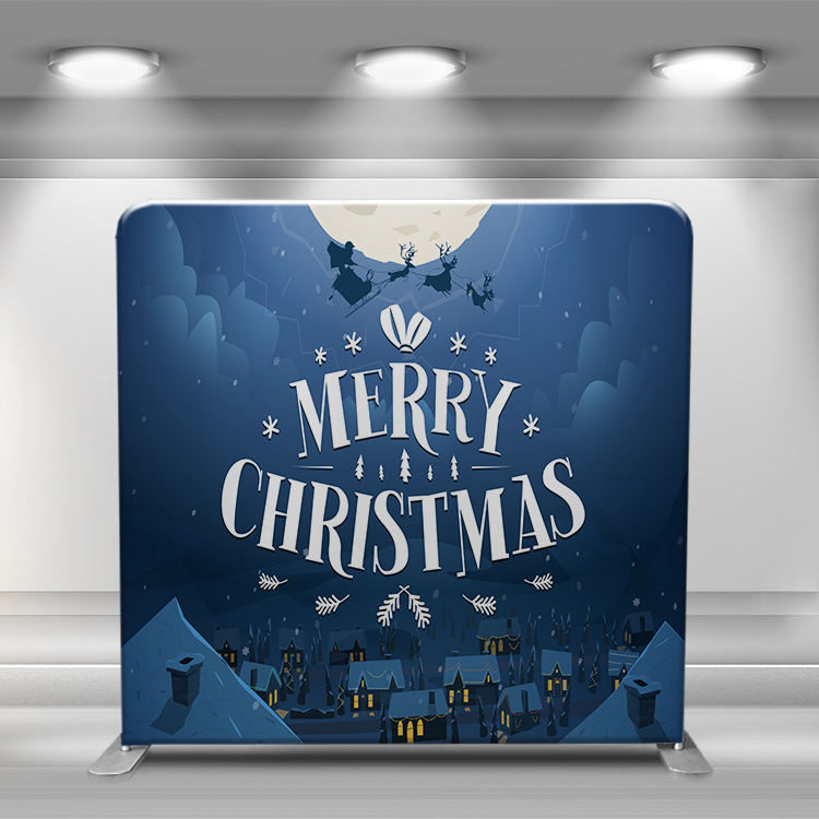 customized backdrops for wedding event display stand aluminum tension fabric exhibition booth custom backdrop