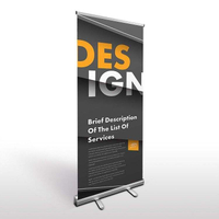 New products Simple display advertising custom design banner aluminum cheap roll up stand mpop up banner display stand