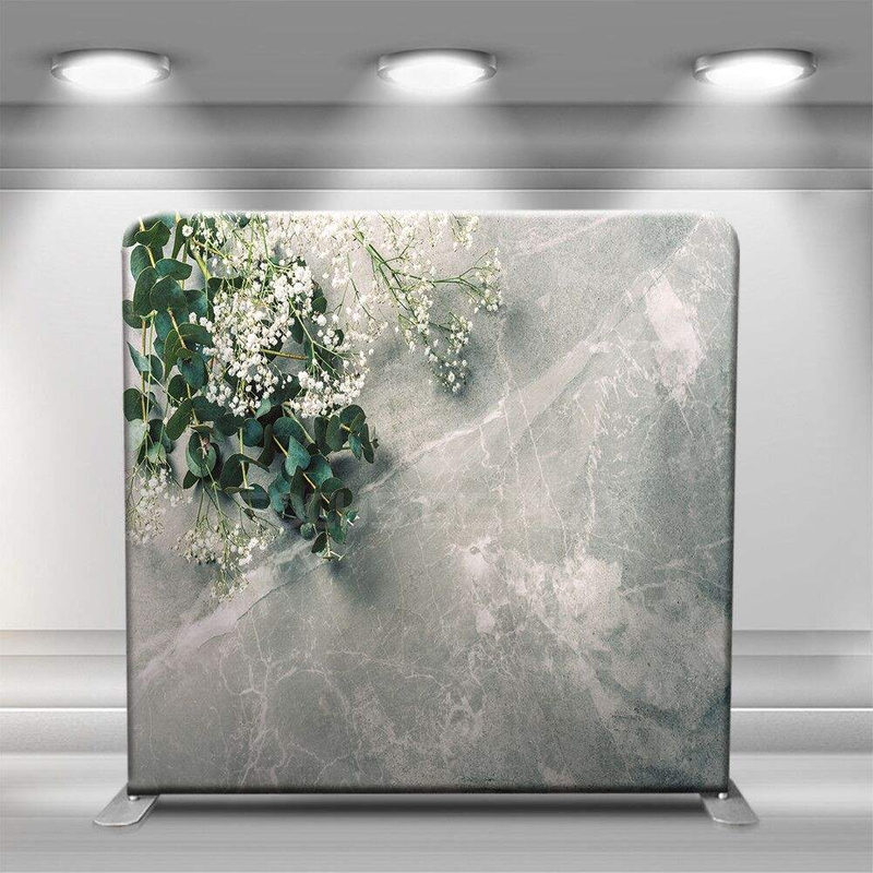 10x8 ft custom portable full printing tension fabric photo booth tube straight advertising and wedding wall portable