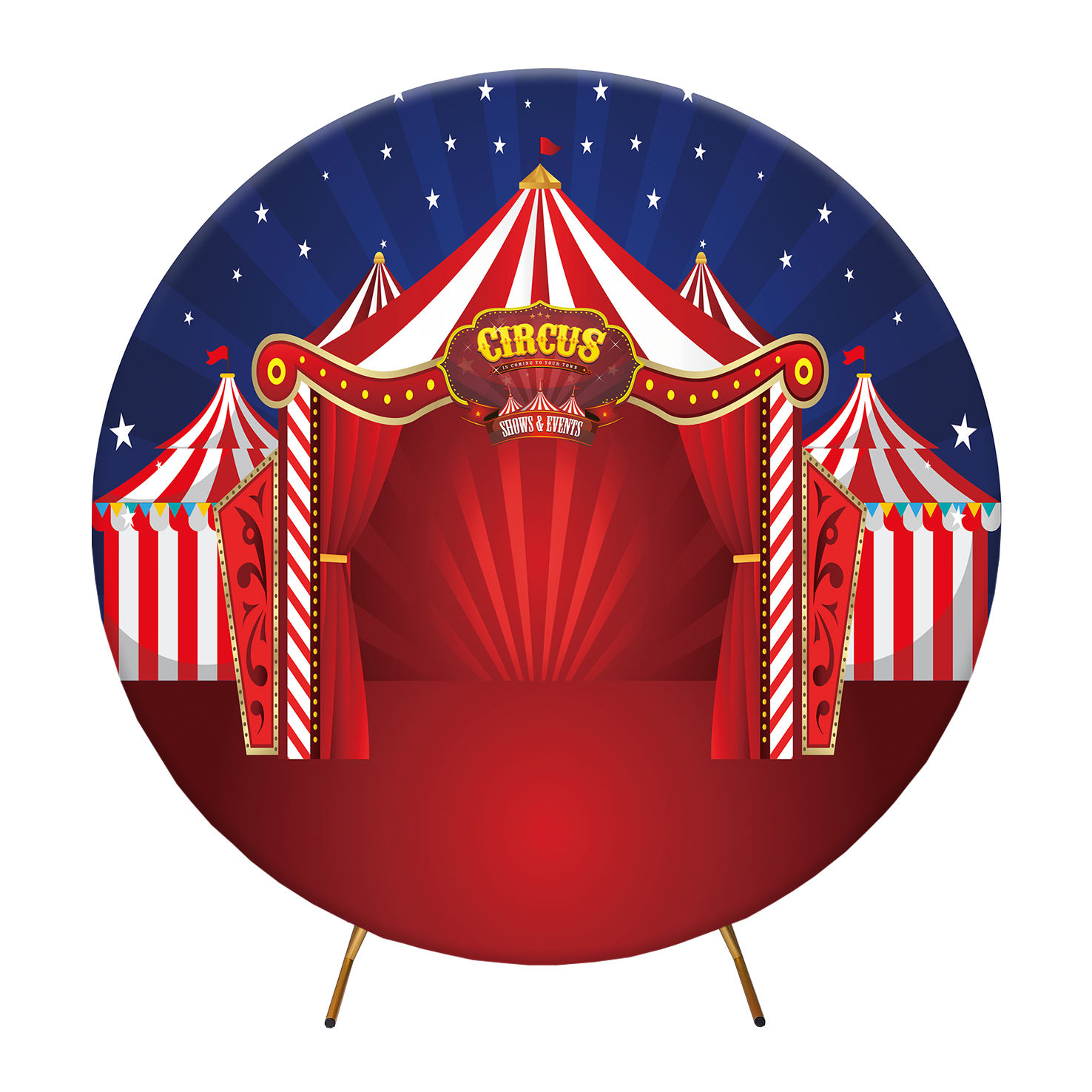 25 mm diameter Sliver Color 6.6 ft Wedding Party Arch Circle Round Backdrop Frames
