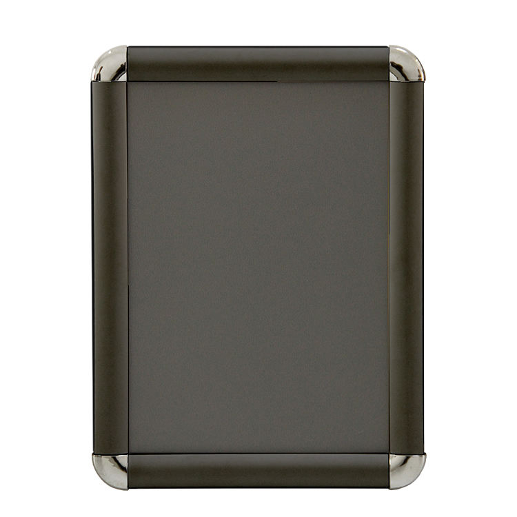25mm 11'' black aluminum snap frame b1 profile