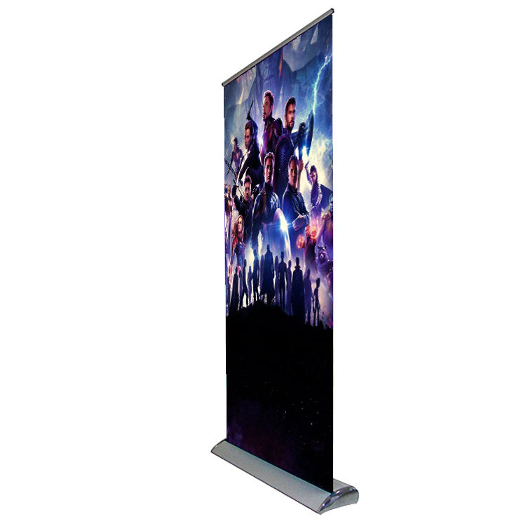 economic exhibition customized advertising double side easy change roll up banner stand