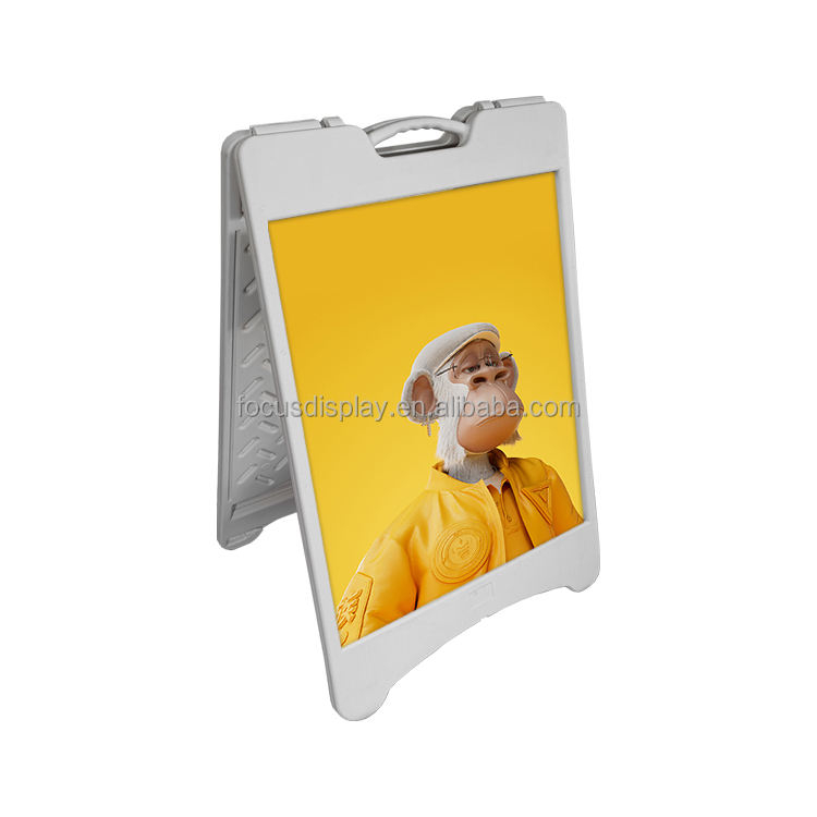 A Frame Sidewalk Pavement Sign Plastic Outdoor Pavement Sign