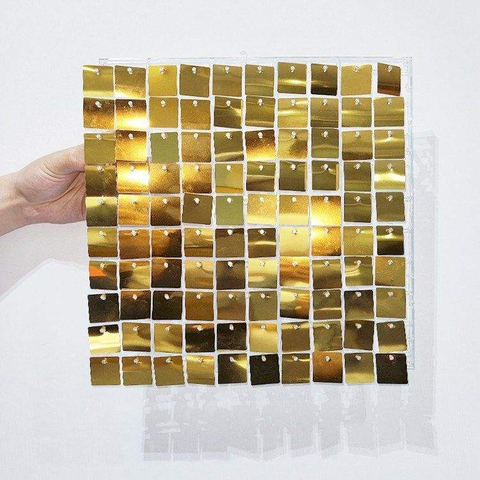 Wedding Birthday Party Decoration Transparent Sequin Straight Exhibition Shimmer Tension Fabric Wall Panel