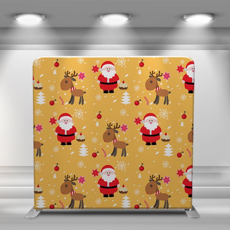 Outdoor trade show exhibition event Custom Folding Tension Fabric Stand Trade Show Backdrop For Photo Booth