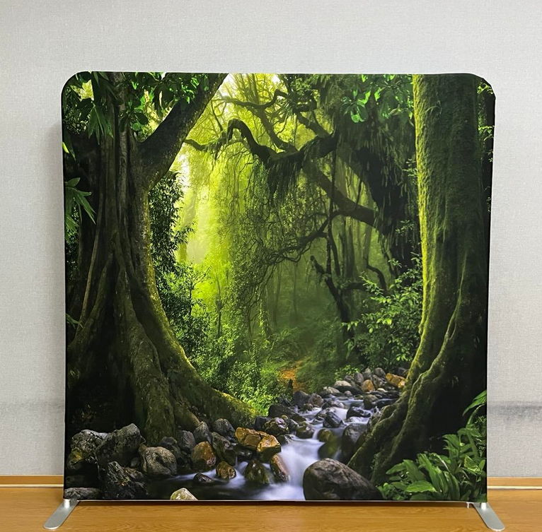 8 ft double sides printing pillow case cover display easy installation photo booth backdrop wall