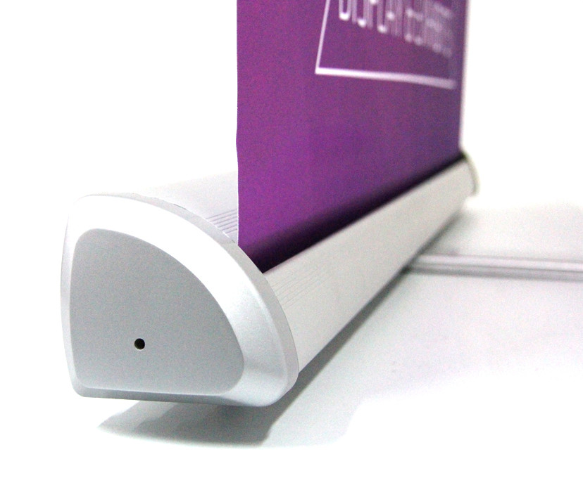 Triangle aluminium roll up banner, retractable stand banner, portable roll up stand banner