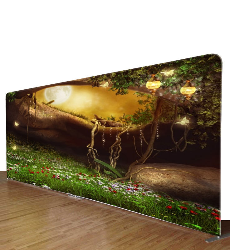 20 x 8ft tension fabric Popular portable aluminum convenient spandex backdrop