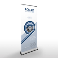 Hot sale aluminium teardrop roll up banner display stand