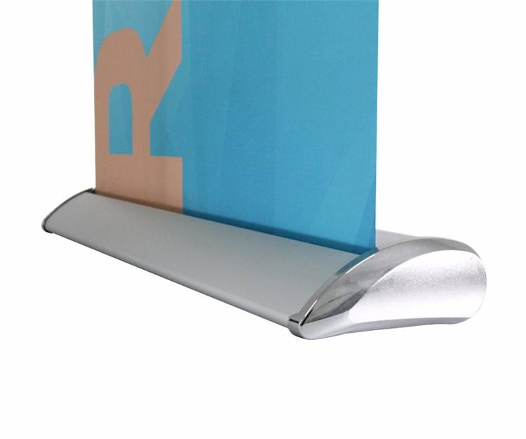 Aluminium silver teardrop roll up stand banner trade show backwall display exhibition frame display