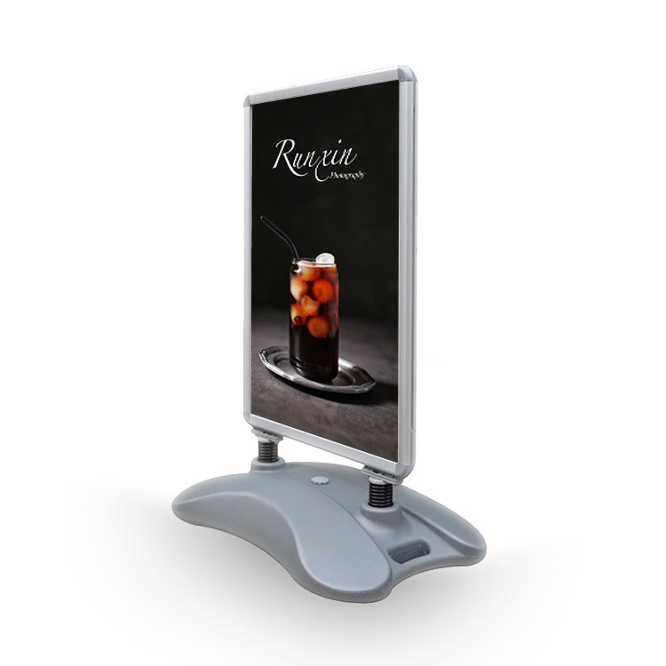 Most popular water filled pavement sign backdrop cover poster display