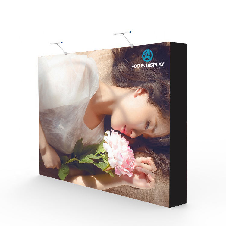 3*3 Aluminum Frame Tension Fabric Display pop up backdrop stand for Trade show