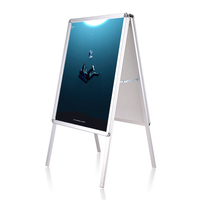 Rectangle high quality aluminum snap real estate a-frame sidewalk curb sign