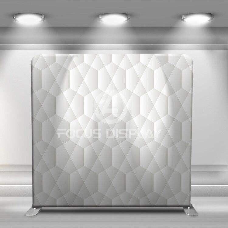 8x8ft Aluminum Tension Fabric Frame Pillowcase Tension Backdrop Suppliers Decorative Tension Advertise Stand