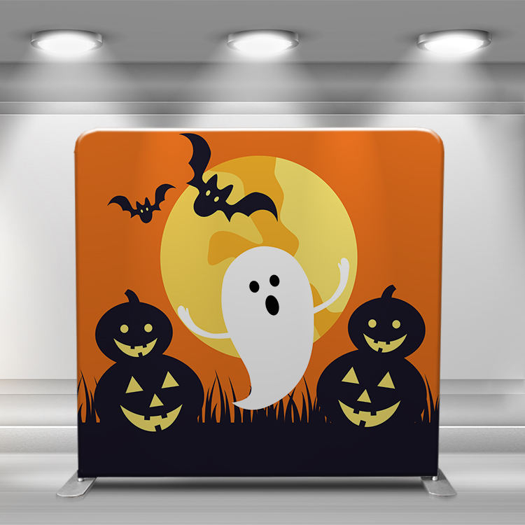 10ft Portable trade show back wall diy pillow case backdrop photography background for Halloween