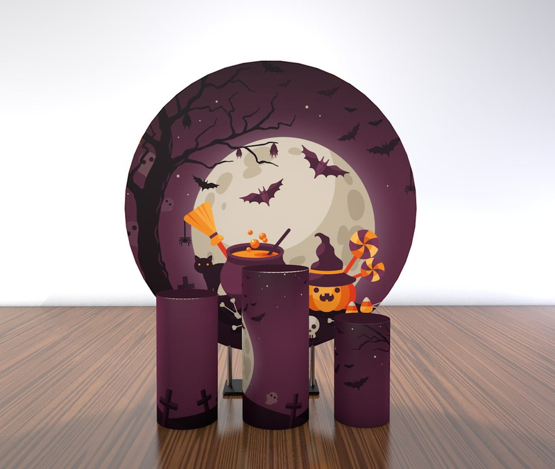 New design wedding decoration backdrop stand round cake table flower pedestal metal Round Circle Backdrop For Wedding Decoration