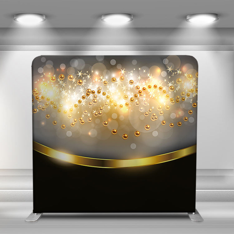 8ft straight custom printing portable pillowcase tension fabric cover photobooth backdrop