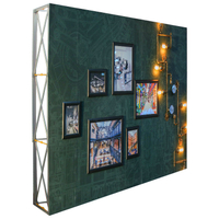 Flexible Straight aluminum frame tension fabric Embrace SEG Lightbox Pop Up Stand