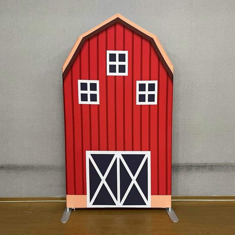 Polygon design sense of double-sided display equipment half arch frame square heart row background wall for wedding