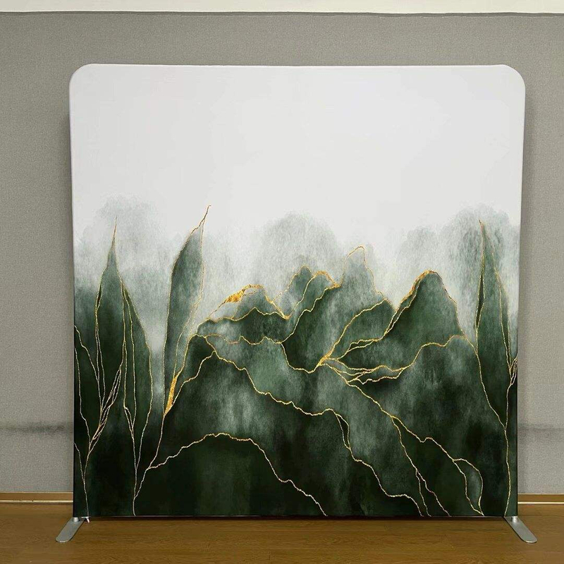 8*8 ft Customized flower and grass printing pillow case cover photo booth stand photography backdrop wall