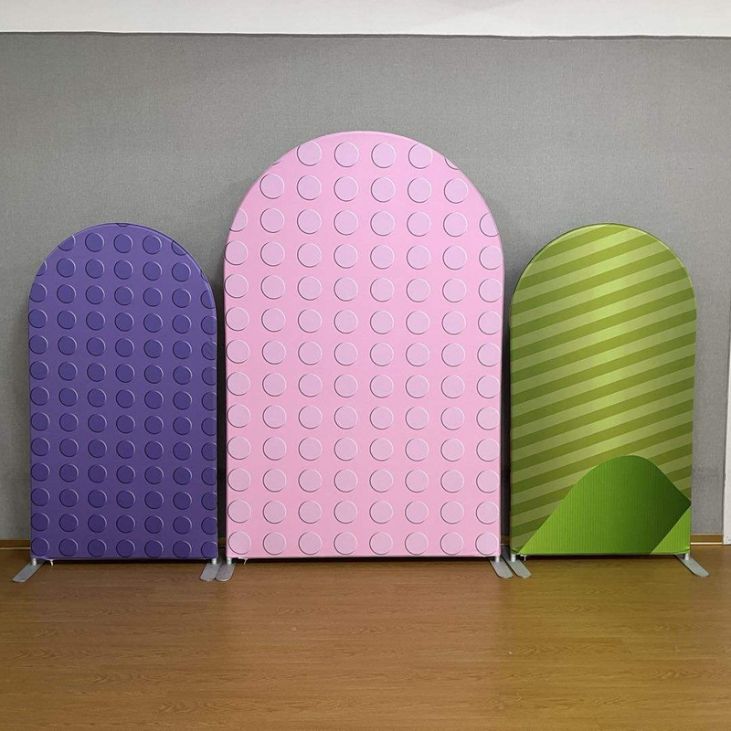 Solid Color Children And Kids Birthday Party Decoration Chiara Arch Cover For Wedding Half Arch Frame Backdrop