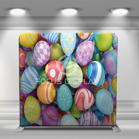 10 ft tension fabric stand Easter party backdrop wall photo booth stand