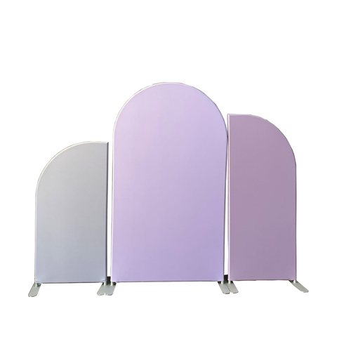 New design solid color cover tension fabric wedding backdrop decoration arch stand