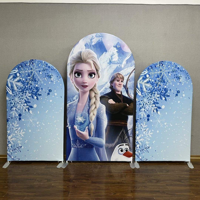 Birthday baby shower party wedding decoration background collapsible aluminum arch stand set with cover