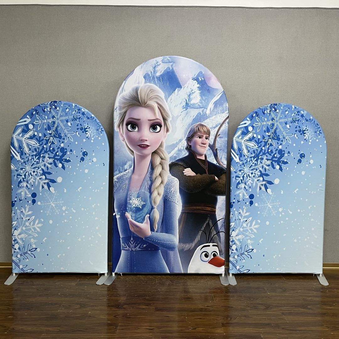 Birthday baby shower party wedding decoration background collapsible aluminum arch stand set with cover