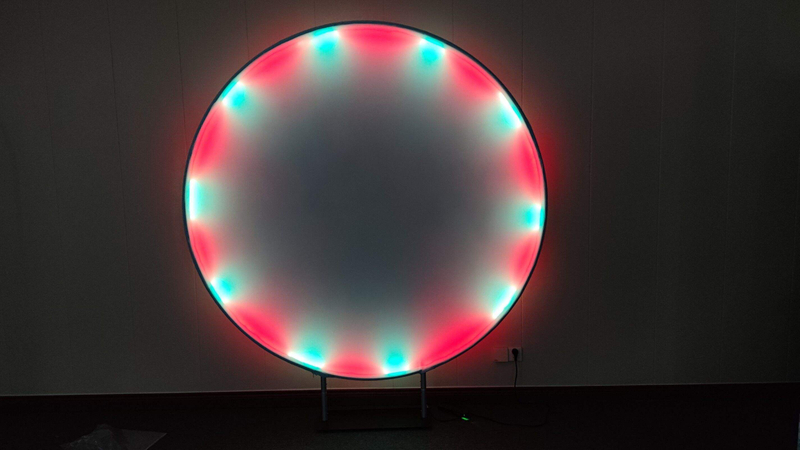 Luminous Truss Stage Lighting Truss For LED Cabinet Fabric Cake Round Wedding Backdrop Stand For Event