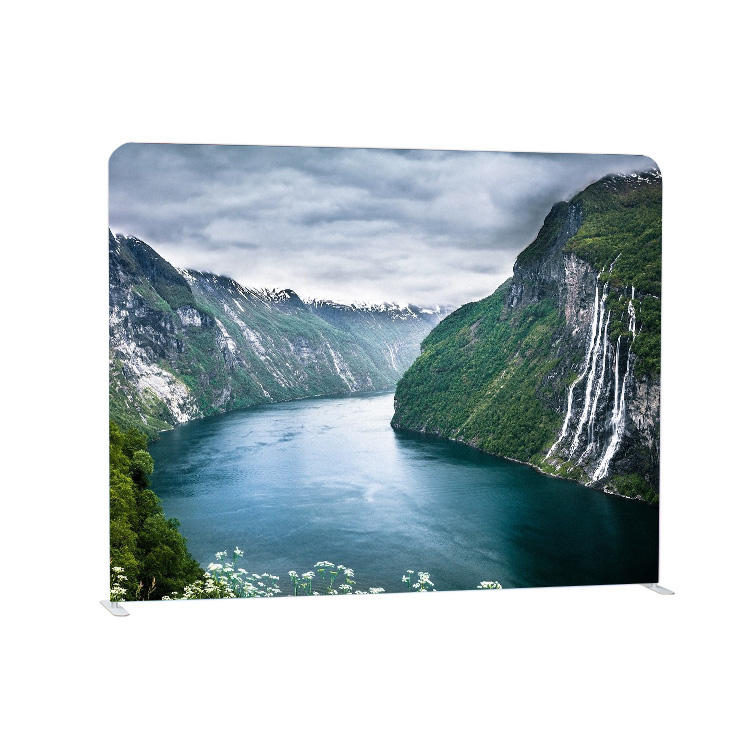 8ft 10 ft 20 ft Portable Backdrop Banner Stand, Trade Show Display, Tension fabric displays stand