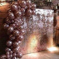 Hot sale shimmer shiny gold silver wedding event party sequin wall