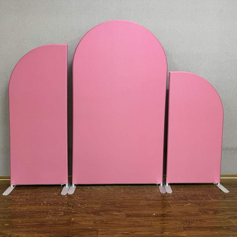 Freestanding Free Style New Design Party Events Aluminum Tube Frame Flower Fabric Arch Backdrop double sided arch stands