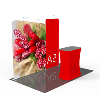 Portable modular aluminum frame trade show booth commercial exhibition stand