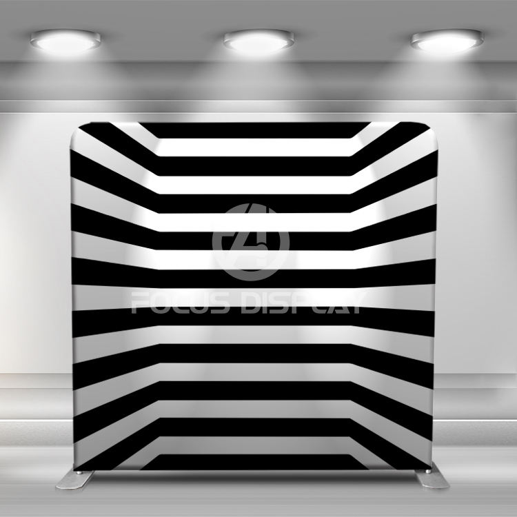 8ft portable durable lightweight straight aluminum tube stand pillow case cover tension fabric photo booth backdrop