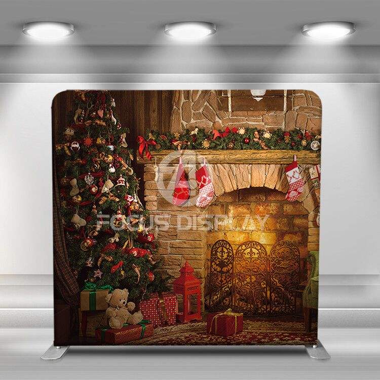 10 ft portable Photography background Winter display stand for decoration backdrop home decor Christmas photo background wall
