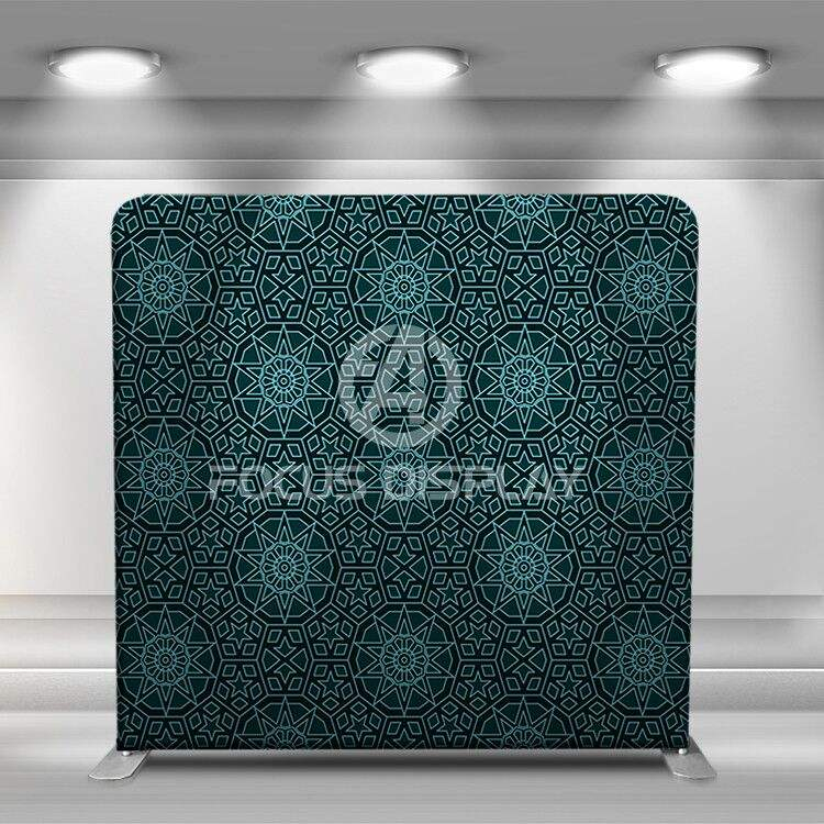 8x8ft Aluminum Tension Fabric Frame Pillowcase Tension Backdrop Suppliers Decorative Tension Advertise Stand