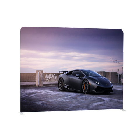 Straight aluminum frame portable custom logo backdrop