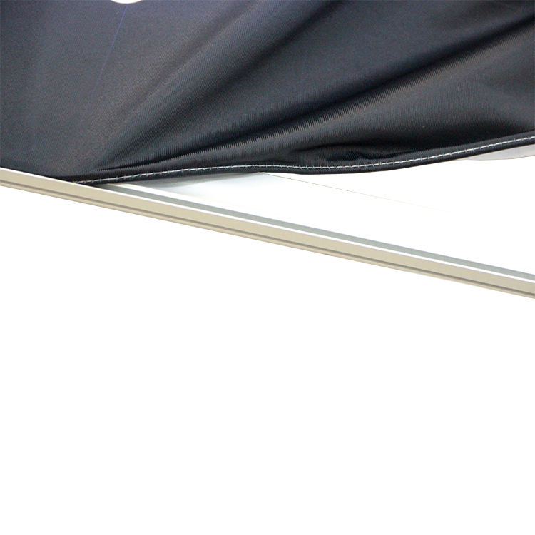 Hot sale portable backdrop aluminum frame straight silicone edge graphic pop up display