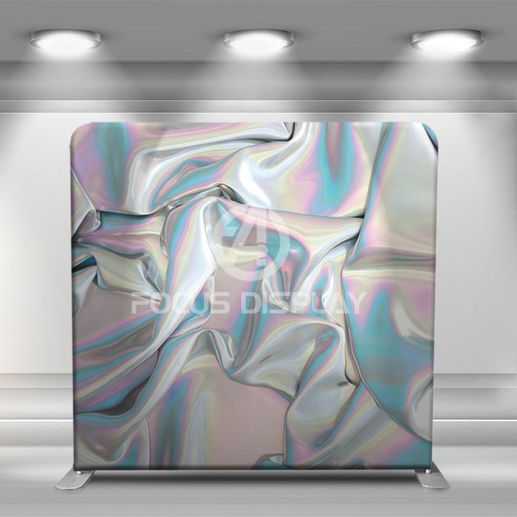 10*8 ft Indoor advertising promotion banner stand tension fabric display for 360 photo booth backdrop wall