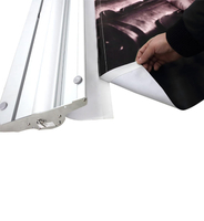 Advertising aluminium portable retractable roll up stand banner, tradeshow display