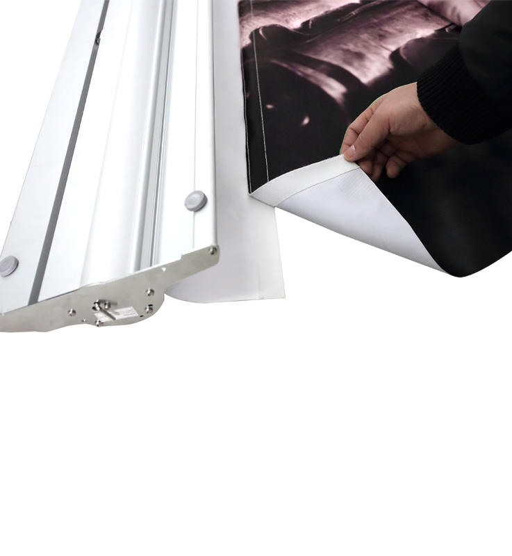 Advertising aluminium portable retractable roll up stand banner, tradeshow display