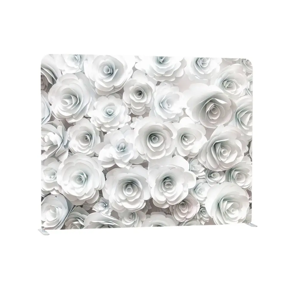 10 ft Aluminum Straight elbow Frame tension Fabric Banner Custom tube frame display photo booth backdrop wall