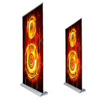 High quality moving luxurious retractable wide base roll up banner display