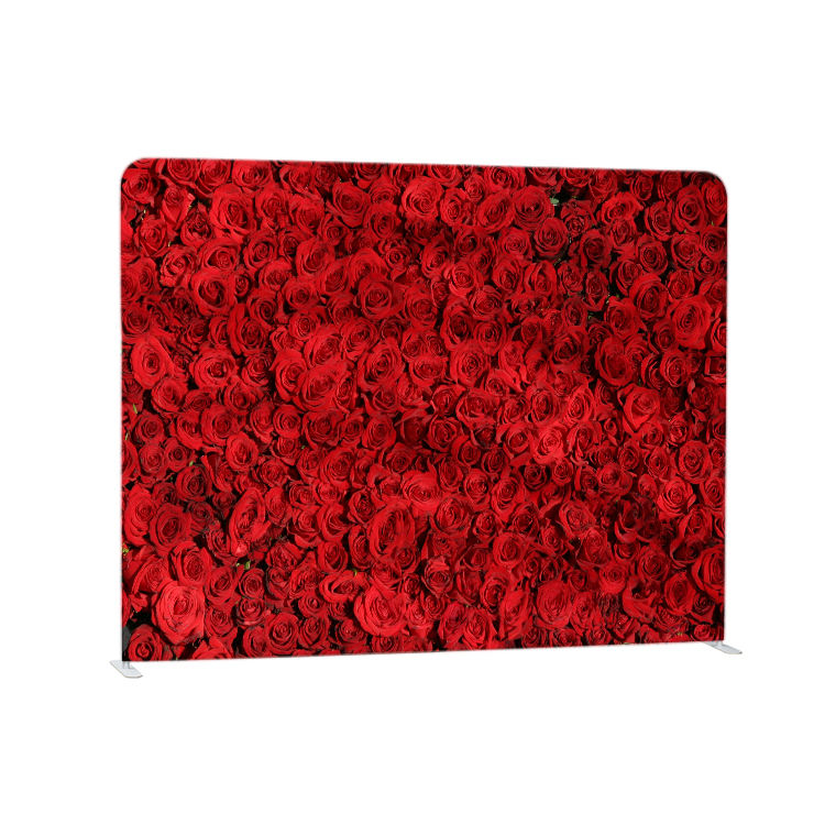 Customized full color portable photography grass wall backdrop screen