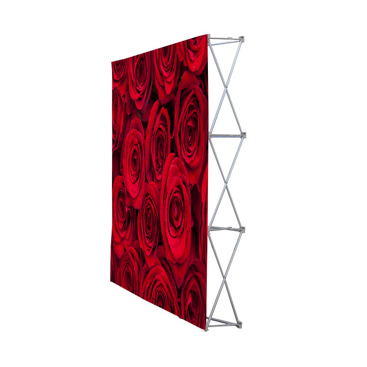 10ft portable pop up wall aluminium adjustable straight Event Backdrop Display Banner Stand